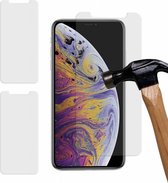 MP case 3 Stuks iPhone Xs Max Tempered Glass Screen Protector glas folie 9H