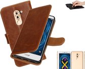 MP Case bruin vintage look hoesje voor Huawei Honor 6X 2016 book case