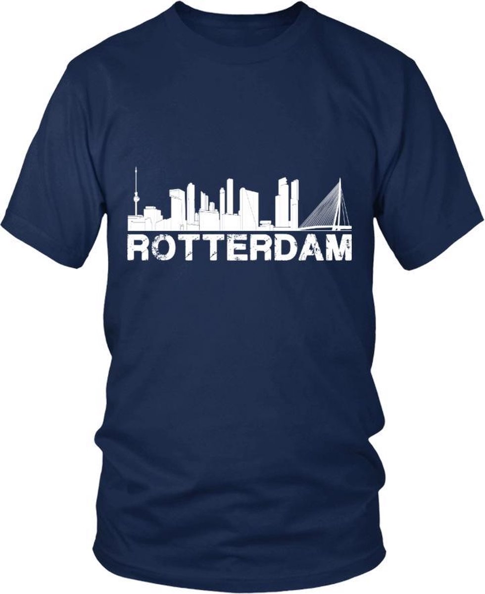 web Gestaag Registratie Hou van Rotterdam t-shirt met skyline S | bol.com