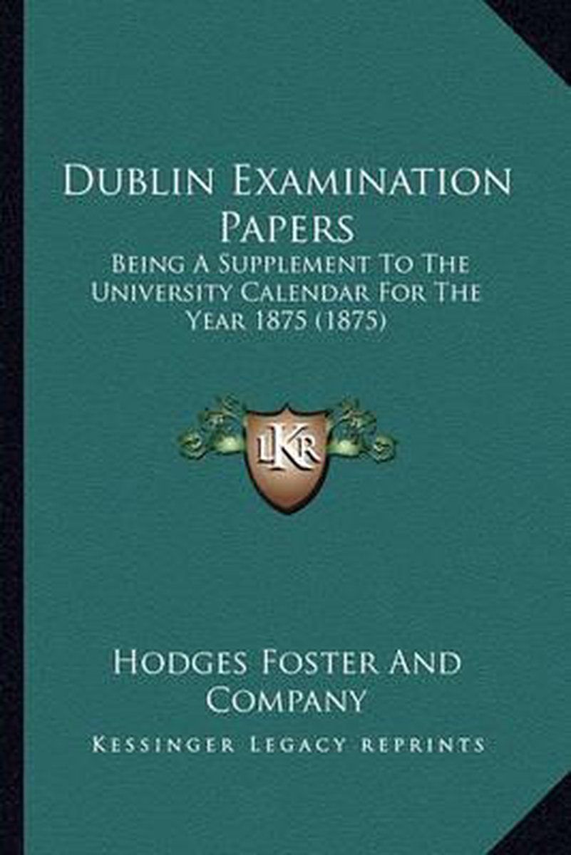 Dublin Examination Papers van Hodges Figgis
