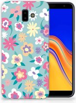 Geschikt voor Samsung Galaxy J6 Plus (2018) TPU Hoesje Design Flower Power