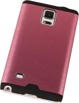 Aluminium Metal Hardcase Samsung Galaxy Note 3 Neo 7505 Roze - Back Cover Case Bumper Hoesje
