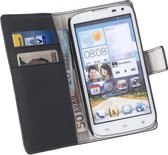 LELYCASE Bookcase Zwart Flip Wallet Hoesje Huawei Ascend G610