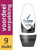 Rexona Deodorant Roll-on Invisible Black+white 9x50ml