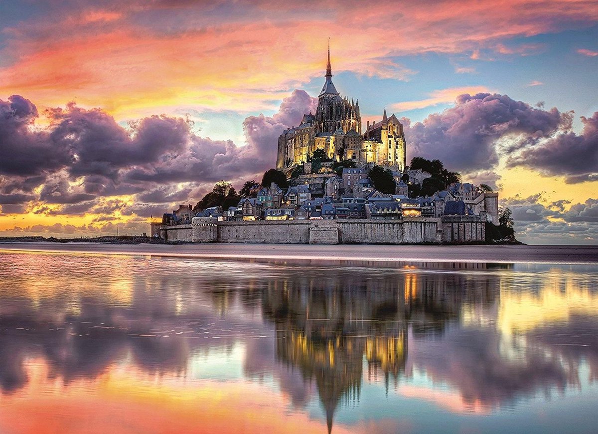 Clementoni - Puzzel - 1000 Stukjes - Le Magnifique Mont Saint-Michel - Puzzel Voor Volwassenen - High Quality Collection — afbeelding 4