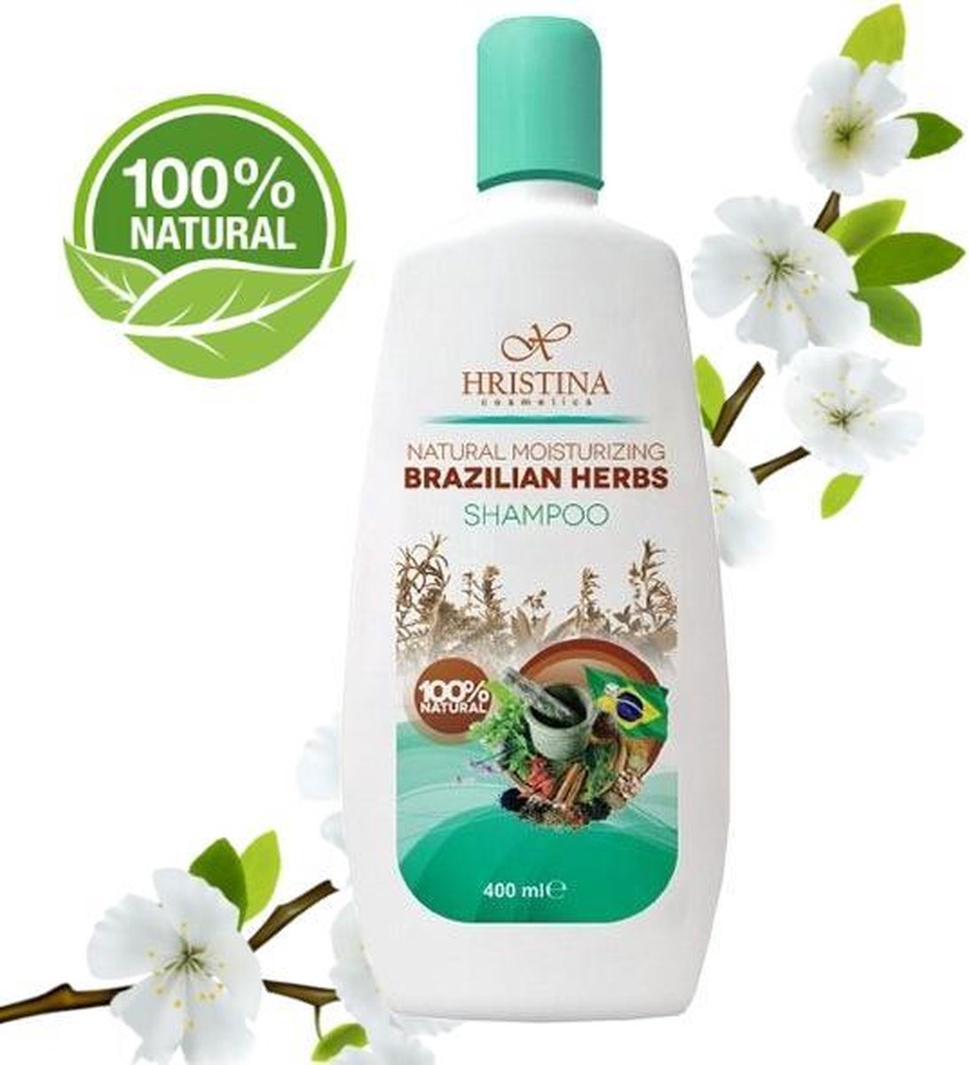 Haar Shampoo Vochtinbrengende Brazilian Kruiden 100% Natuurlijk - 400ml