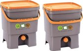 Bokashi Home set - Compostbak- set van 2 Bokashi emmers - Composteren - Natuurlijk - Meststof
