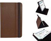 Hoes voor de Marquant Mme 1 7 Inch, Multi-stand Cover, Ideale Tablet Case, Bruin, merk i12Cover