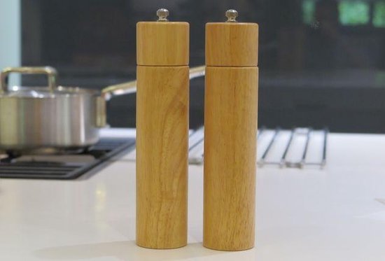 ras Toegepast Registratie Bamboo-style Bamboe houten peper / zoutmolen set van 2 | bol.com