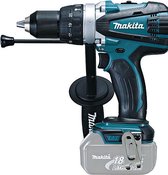 Makita BHP 458 Z LXT 18 V Li-Ion accu klopboormachine solo - alleen het gereedschap zonder accessoires, met zijhandgreep