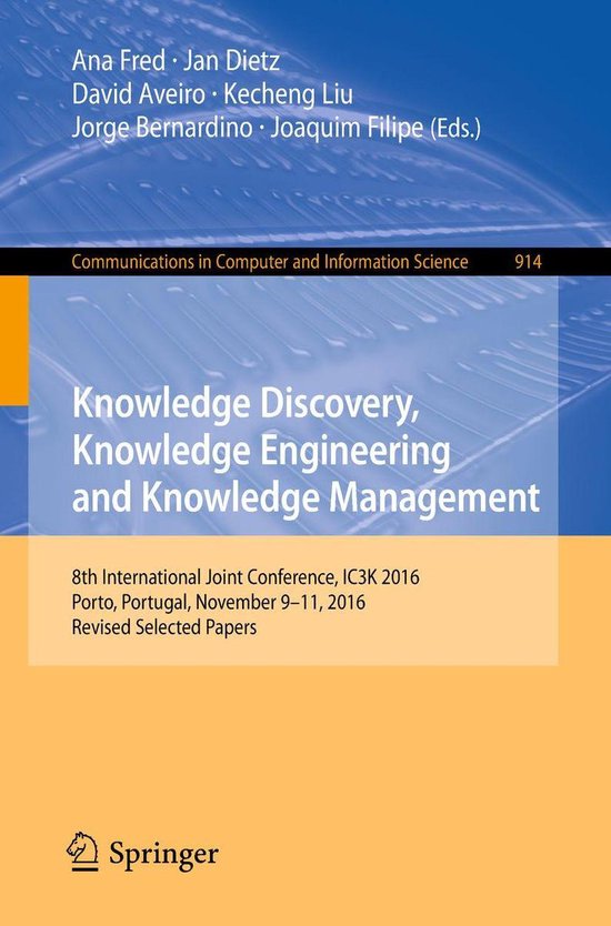 Springer Nature Proceedings Computer Science - Knowledge Dis ... - cover
