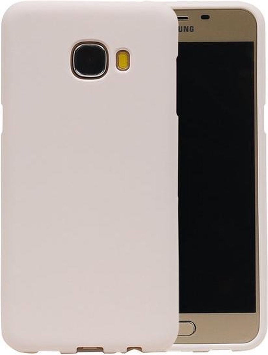 Wit Zand TPU back case cover hoesje voor Samsung Galaxy C5
