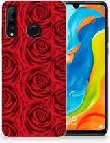Huawei P30 Lite Uniek TPU Hoesje Red Roses