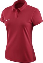 Nike Academy 18 SS Polo  Sportpolo - Maat S  - Vrouwen - rood/wit