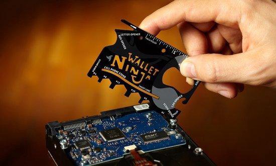 Wallet Ninja Multitool Card - 18 tools - voor in je portemonnee