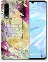 Huawei P30 Uniek TPU Hoesje Letter Painting