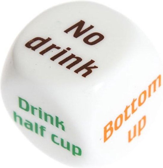Thumbnail van een extra afbeelding van het spel 3 Leuke Drink Dobbelstenen voor Drankspel / Drinkopdracht / Dobbelsteen / Drankspelletje