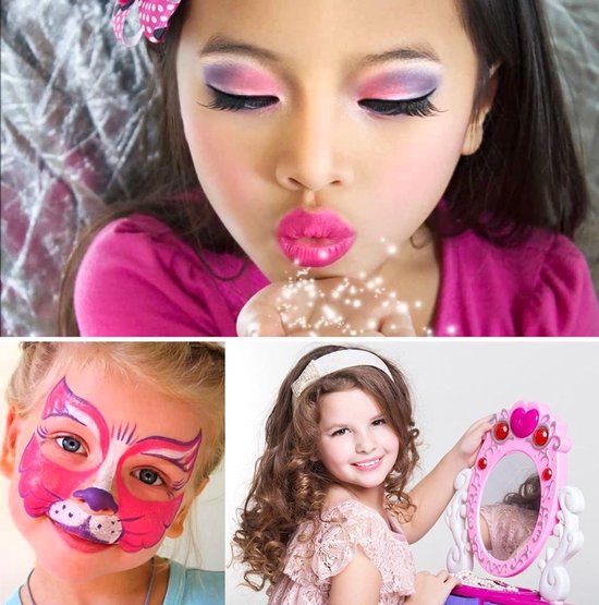 Make-up Glitter Gezicht Schmink Palet Set - Meisjes Beauty Makeupset |