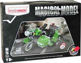 Iron Commander | Grote motor met zijspan | elektrisch model | Bouwpakket Metaal Constructie Speelgoed