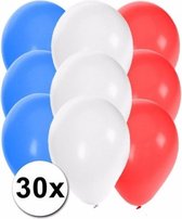 30x ballons aux couleurs françaises