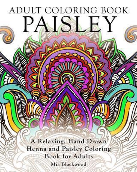 Adult Coloring Book Paisley - cover