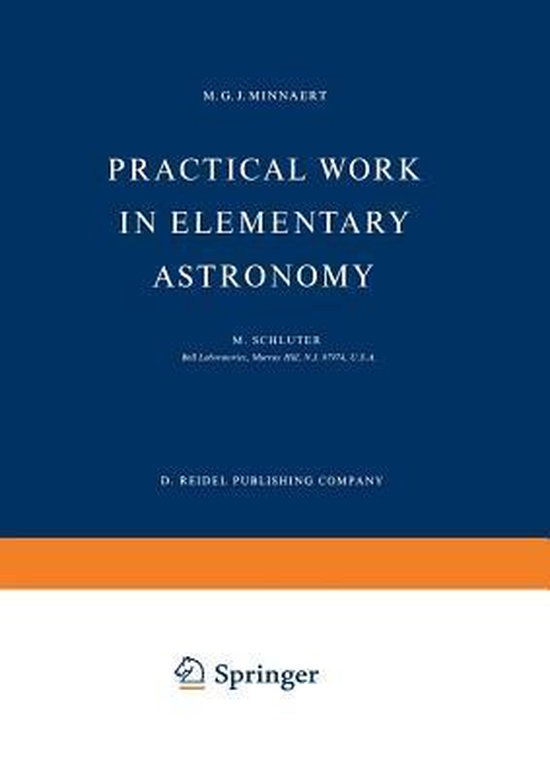 Bol Com Practical Work In Elementary Astronomy M G J Minnaert Boeken