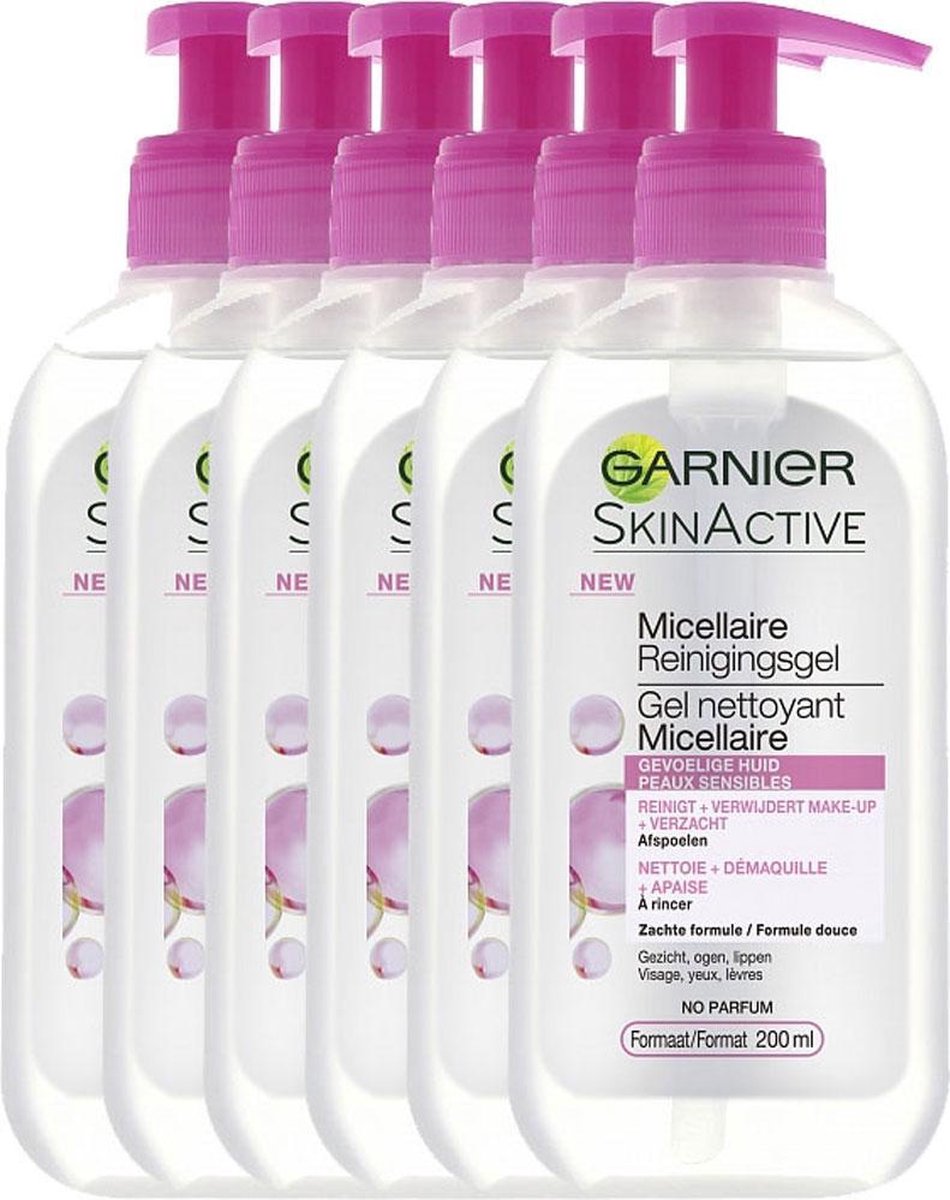 Garnier Skinactive Face Micellar Reinigingsgel - 6 x 200 ml