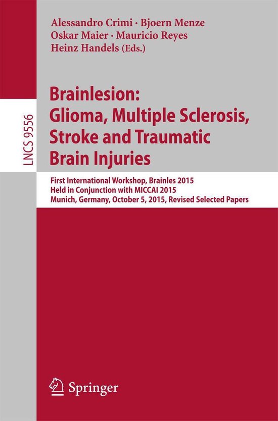 Springer Nature Proceedings Computer Science - Brainlesion:  ... - cover