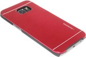 Aluminium hoesje rood Geschikt voor Samsung Galaxy S7 Edge