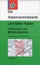 DAV Alpenvereinskarte 03/4 Lechtaler Alpen Heiterwand und Muttekopfgebiet 1 : 25 000