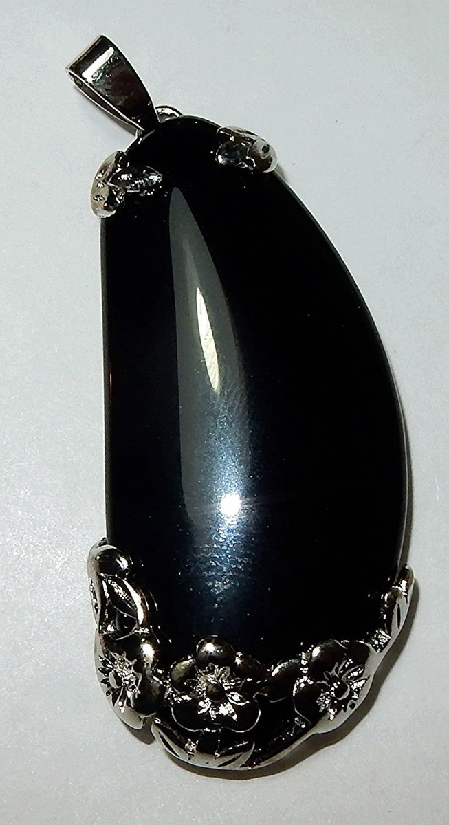 zilverkleurige Onyx Hanger