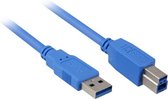 Sharkoon 4044951010844 - Netwerkkabel - USB 3.0 A Male - 2 m - Blauw