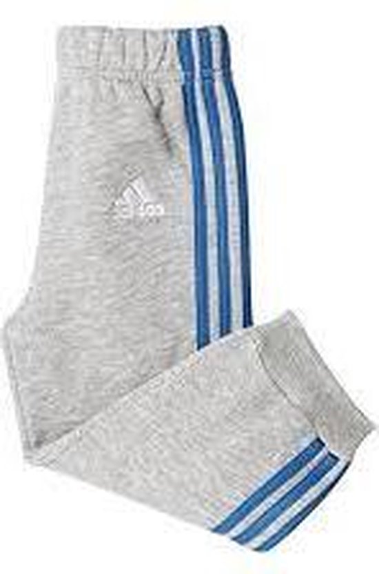 Adidas baby joggingbroek grijs/blauw maat 98 | bol.com