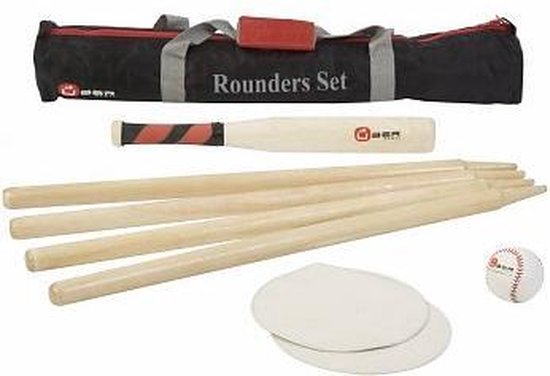Rounder Set, Engels slagbal in handige transsporttas, Slagbalspel | bol