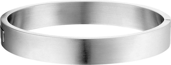 The Jewelry Collection For Men Bangle Massief Scharnier Mat 11,5 X 68 mm - Staal