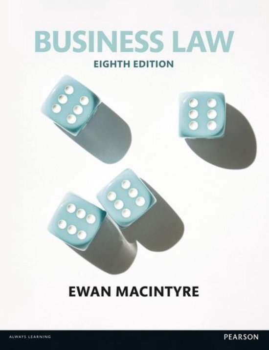 Boek cover Business Law van Ewan Macintyre (Paperback)