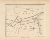 Historische kaart, plattegrond van gemeente Avenhorn in Noord Holland uit 1867 door Kuyper van Kaartcadeau.com