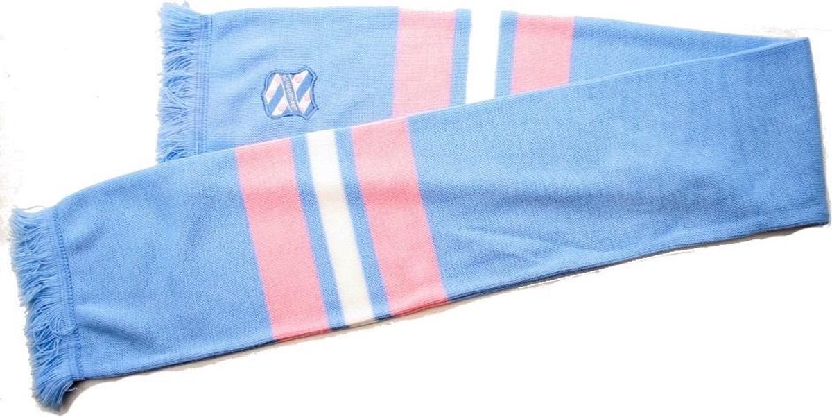 Sc heerenveen Dames sjaal blauw roze 132 x 17 cm | bol.com