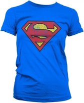 Vintage Superman logo t-shirt dames XL