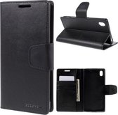 Goospery Sonata Leather case cover Sony Xperia Z5 Compact zwart