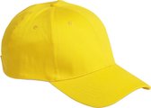 Brandon 6-panel cap uni velcro sluiting lemon