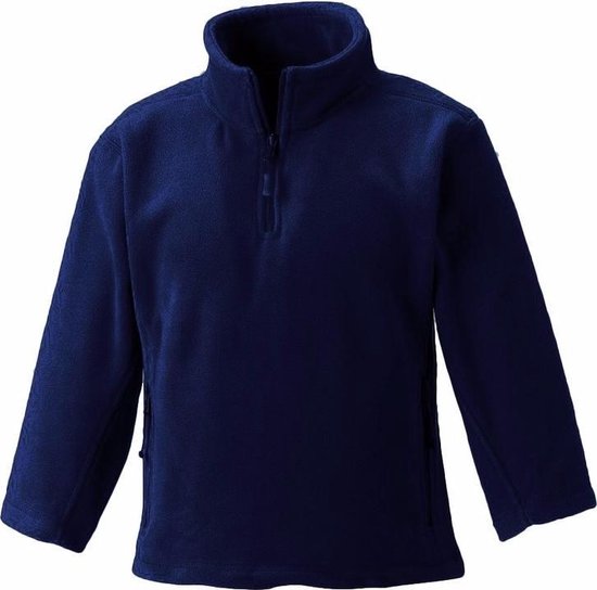 schuld traagheid Worden Navy blauwe fleece trui voor jongens 128 (7-8 jaar) | bol.com