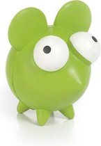Rubber hondenspeelgoed Mixie Mouse. Groen. 6 cm.