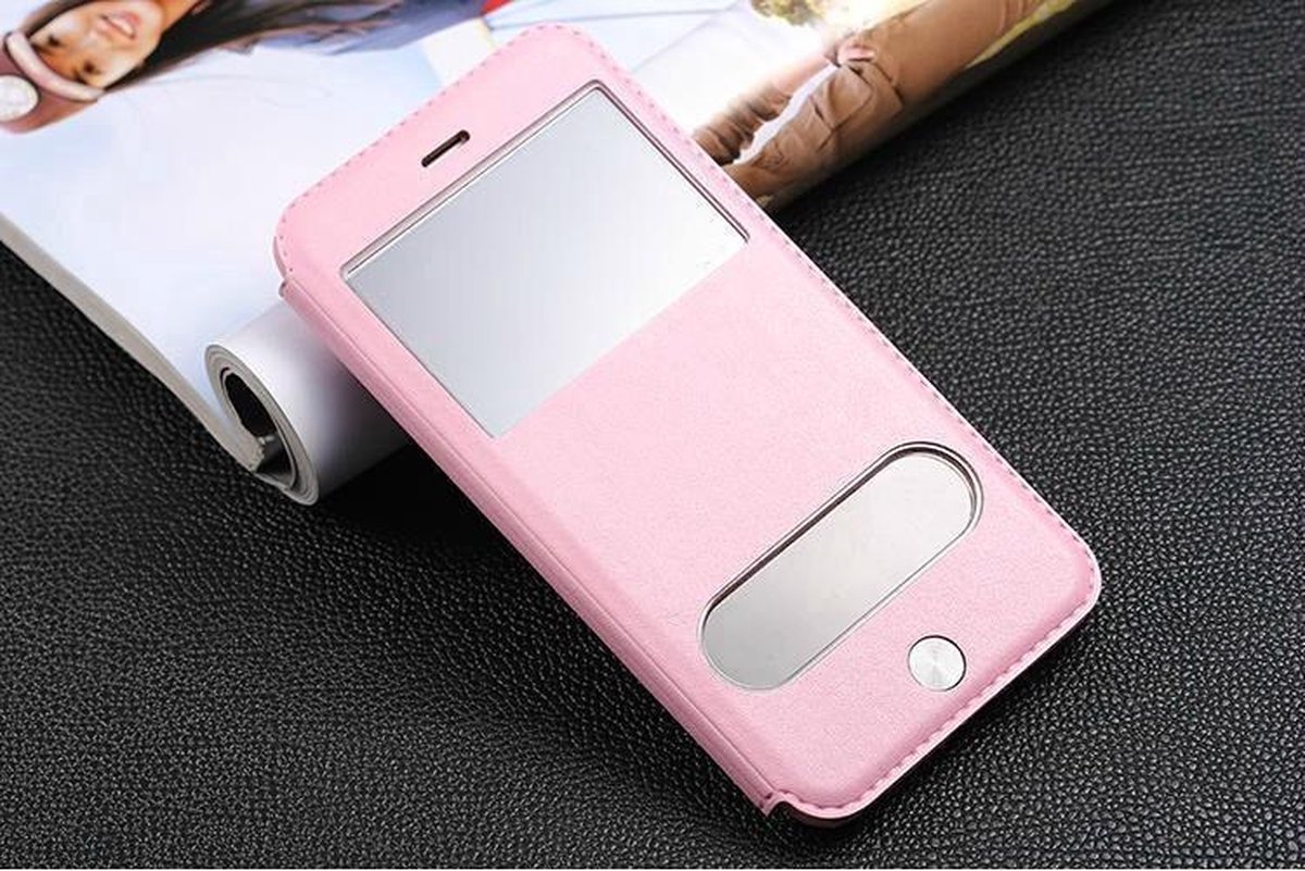 Dubbele View Cover voor iPhone 6 (4.7-inch) - Roze