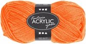 Neon oranje acryl garen 80 meter