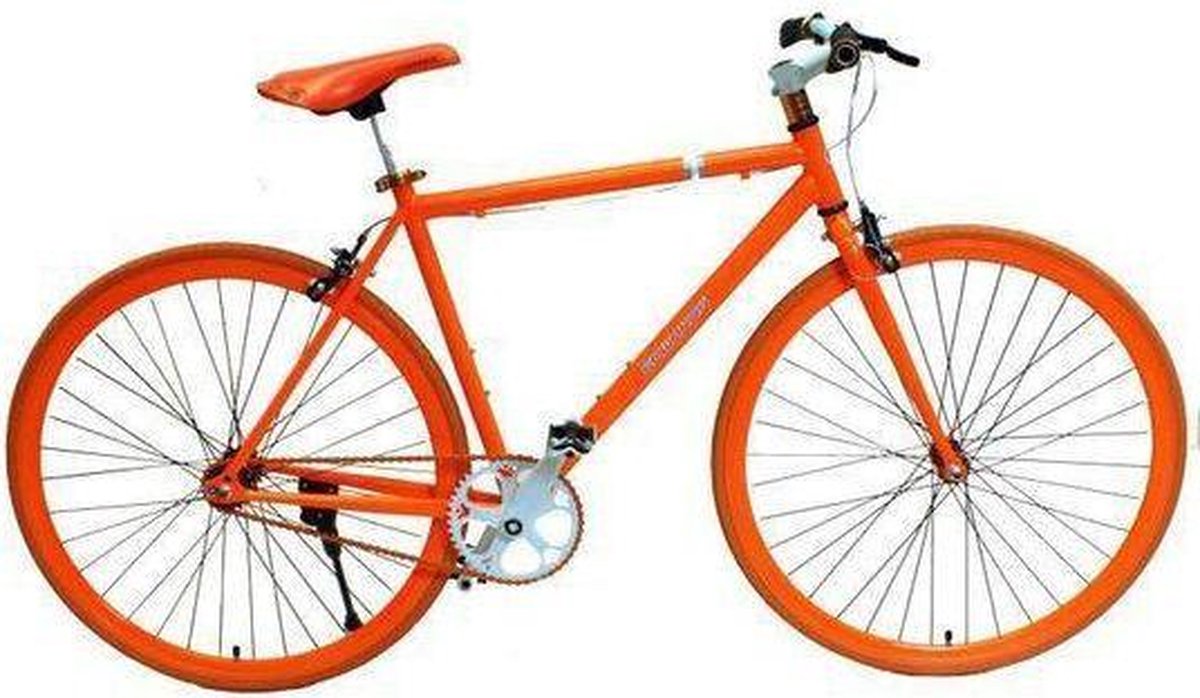 Edwards Fixed gear 28 inch 52 cm heren velgrem oranje | bol.com