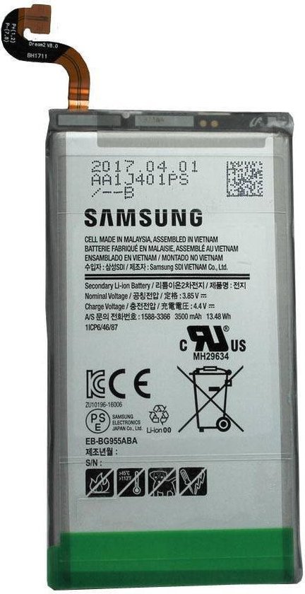 Samsung G955F Galaxy S8 Plus Battery, Arctic Silver, EB-BG955ABE, 3500mAh |  bol.com