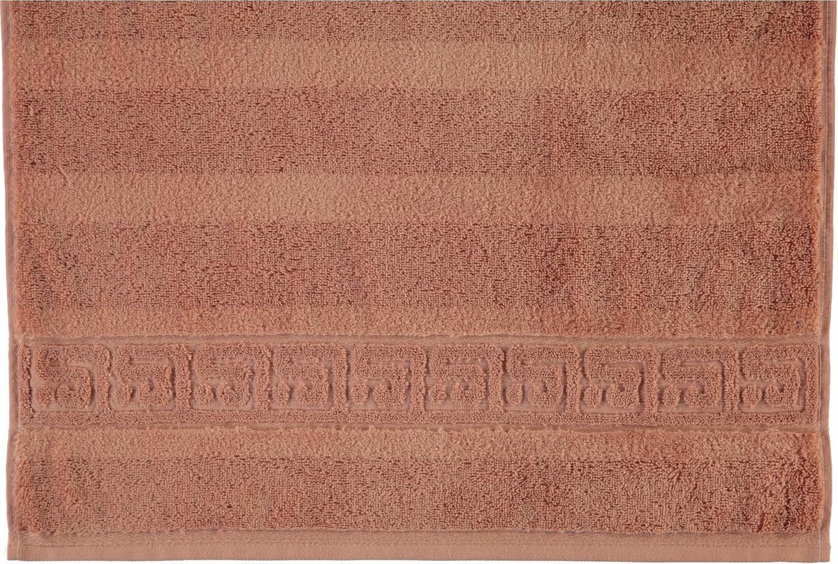 CAWÖ Noblesse Uni Badhanddoek - Kaneel - 80x160