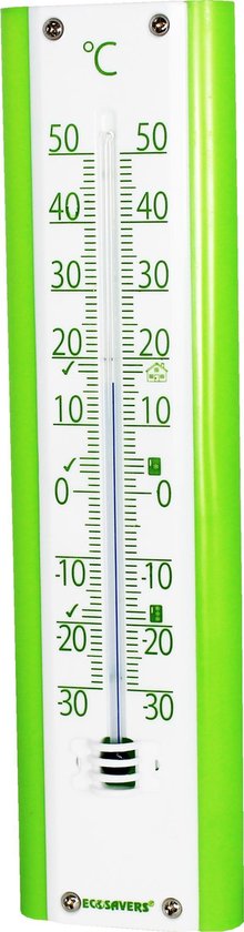 EcoSavers Thermometer Binnen en Buiten met advieswaarden voor vriezer ,  koelkast en... | bol