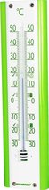 EcoSavers Thermometer Binnen en Buiten met advieswaarden voor vriezer , koelkast en woonkamer | hoge kwaliteit | Kunststof Wit Groen